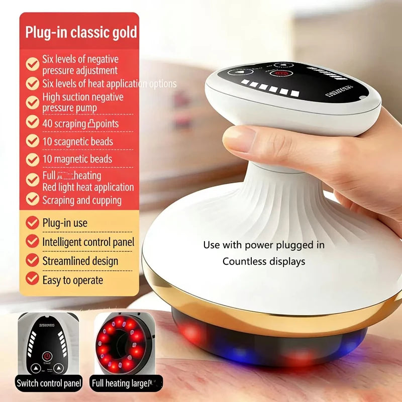 Electric Massage Brush, Universal Body Dredging Device, Scraper, Household Abdominal And Back Massager Scraping Device