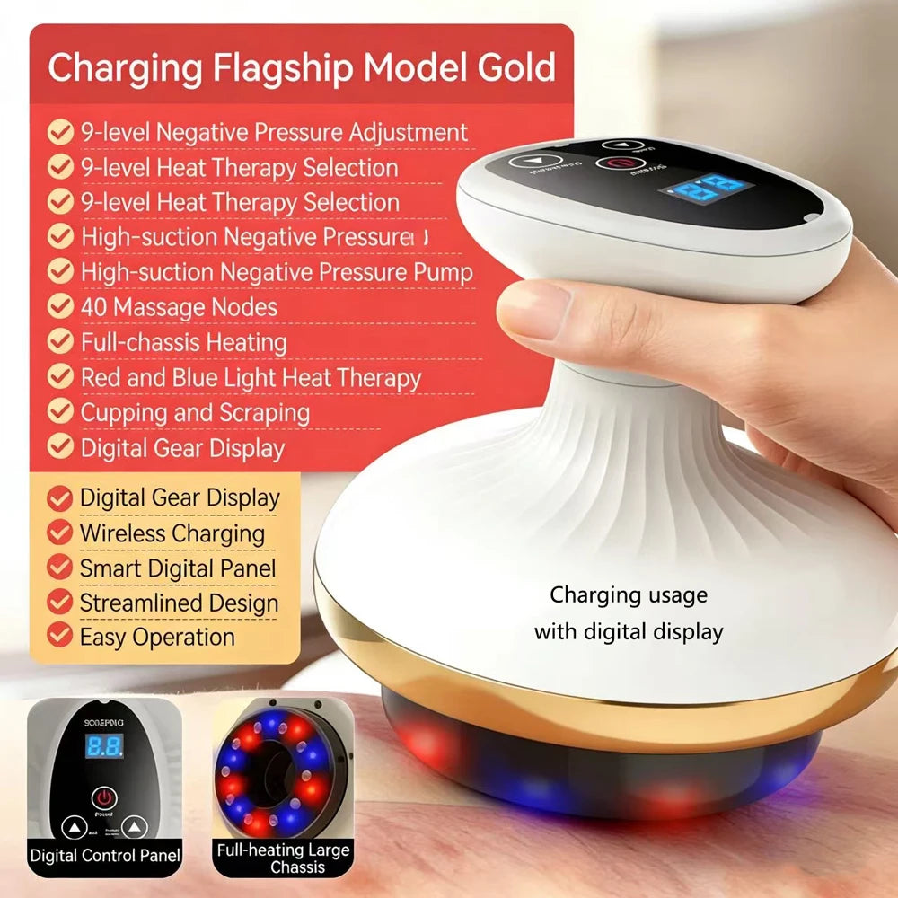 Electric Massage Brush, Universal Body Dredging Device, Scraper, Household Abdominal And Back Massager Scraping Device